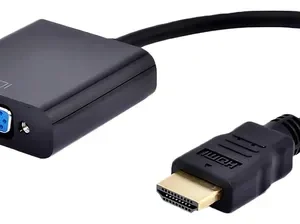 Cable Adaptador Convertidor Hdmi A Vga Con Conector Audio