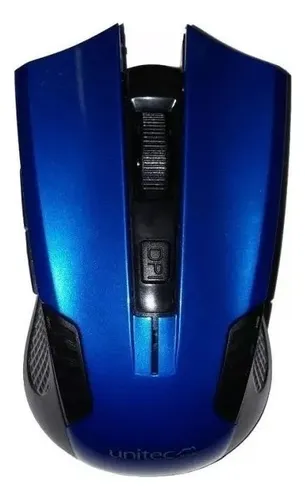 Mouse Inalambrico Unitec W-205 Color Azul