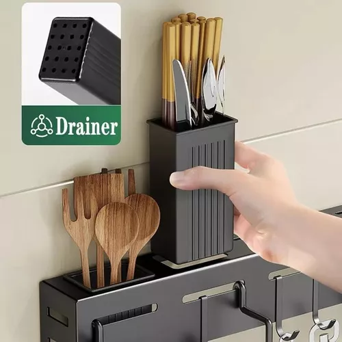 Organizador Utensilios Cocina Pared 60cm - Imagen 3