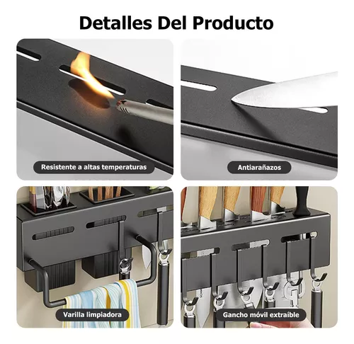 Organizador Utensilios Cocina Pared 60cm - Imagen 4